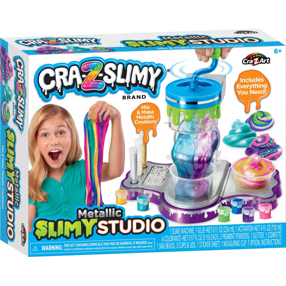 Mac Toys Cra-Z-Slimy Továrna  na výrobu slizu - metalické barvy
