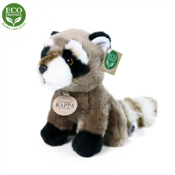 Rappa Plüsch-Waschbär sitzend 18 cm ECO-FRIENDLY