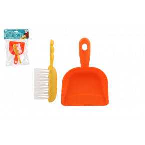 Teddies Uklízecí sada/uklízečka plast smetáček + lopatka v sáčku 20,5x29cm
