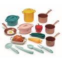 Ecoiffier Großes Set mit Geschirr und Lebensmitteln