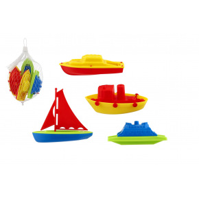 Sada do vany lodičky 4ks plast v síťce 10x13cm 18m+