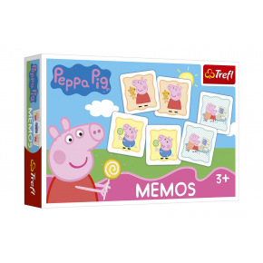 Trefl Pexeso papierové Prasiatko Peppa/Peppa Pig spoločenská hra 30 kusov v krabici 21x14x4cm