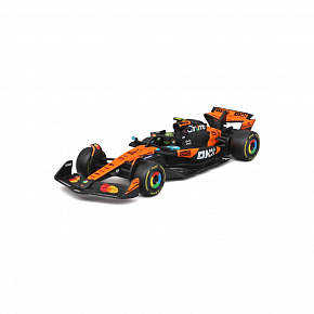 Bburago - RACE F1 v dekoratívnom boxe, McLaren F1 MCL39 (2025) #4 Lando Norris, 1:43