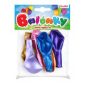 Rappa Nafukovací balónik metalický 30 cm 5 ks