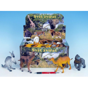 Teddies Mikro Trading Safari-Tiere aus Kunststoff 12-18cm sortiert 8 Arten 24 Stück im Karton