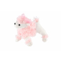 Pes/Pejsek v kabelce/tašce růžové plyš 19x17cm v sáčku