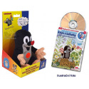 Moravská Ústředna Krtko hovoriace plyš 15cm na batérie so zvukom + DVD v krabici