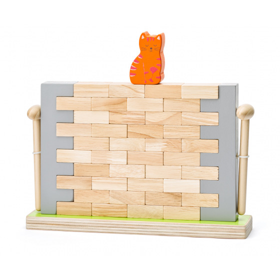 Woody Balancespiel - Wand mit Katze