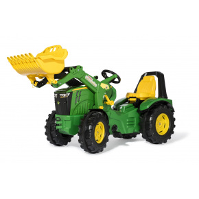ROLLYTOYS Šlapací traktor X-Trac John Deere - zelený ROLLYTOYS Šlapací traktor X-Trac John Deere - zelený