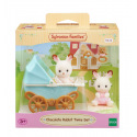 Sylvanian Families 5432 Dvojčata Chocolate králíků s kočárkem