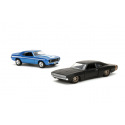 Jada Rychle a zběsile Twin Pack Chevrolet Camaro 1969 a Dodge Charge Wide Body 1968, 1:32 Wave 2/1
