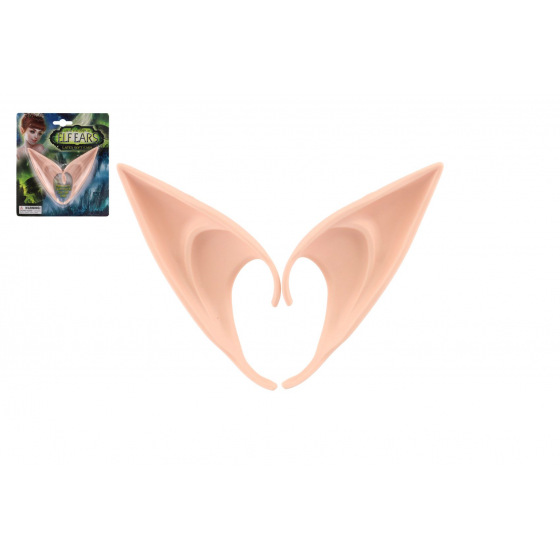 Teddies Ohren/Elfenohr 2 Stück Latex 12cm auf Karte Karneval