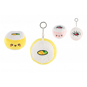 Teddies Sushi přívěsek plyšový 2 barvy v sáčku 10x10cm  
