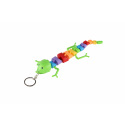 Teddies Přívěsek ještěrka/had/chameleon plast 28cm na baterie se světlem mix barev