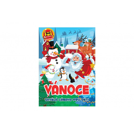 Pracovní sešit 101 aktivit s nálepkami Vánoce CZ verze 21x30cm