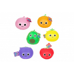 Teddies Piłka owocowa antystresowa silikonowa 17cm 6 rodzajów Teddies Piłka owocowa antystresowa silikonowa 17cm 6 rodzajów