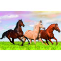 Trefl Minipuzzle 54 dílků Koně 4 druhy v krabičce 9x6,5x4cm