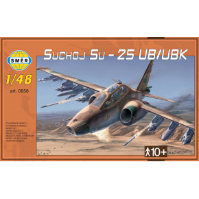 Směr plastový model letadla Suchoj SU-25 UB/UBK v krabici