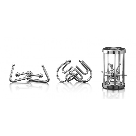 POPULAR Hlavolam kovový Popular, sada 3ks