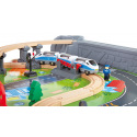 Hape Hrací stůl s vláčkodráhou 70ks