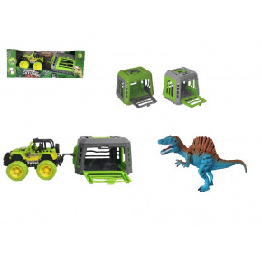 Mac Toys Jeep s přívěsem a dinosaurem