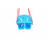 Houpačka Baby plast modrá nosnost 20kg 36x30x29cm 24m+ 