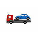 Dromader Dromedár Auto odťahovka Welly Scania P320 + auto kov/plast 15 cm mix druhov v krabičke 18,5 × 10 × 6 cm