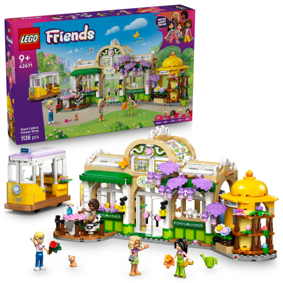 LEGO Friends 42671 Kavárna plná rostlin a květinářství