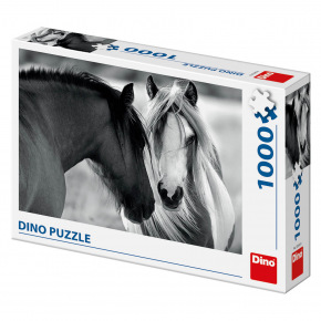 Dino Inne puzzle Dino Czarno-białe konie 1000D