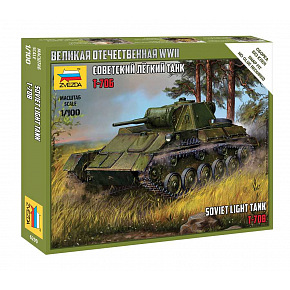 Zvezda Wargames (WWII) Militär 6290 - Т-70B Sowjetischer Panzer (1:100)