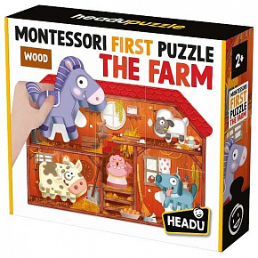 HEADU EN: Montessori Moje prvé puzzle - Farma