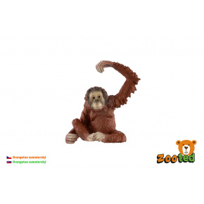 Orangutan sumaterský zooted plast 8cm v sáčku