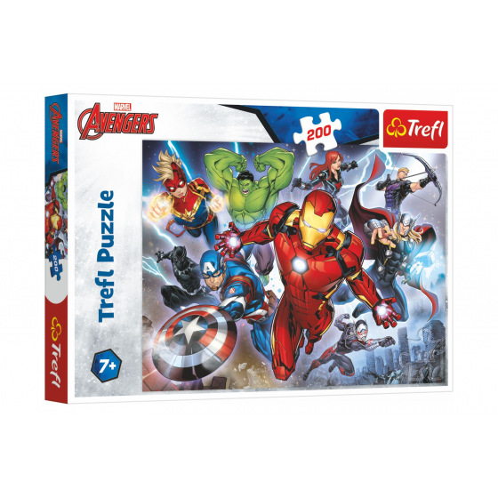 Trefl Puzzle Disney Avengers 200 Teile 48x34cm in Schachtel 33x23x4cm