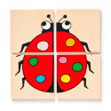 Woody Mini puzzle Lienka v drevenej krabici