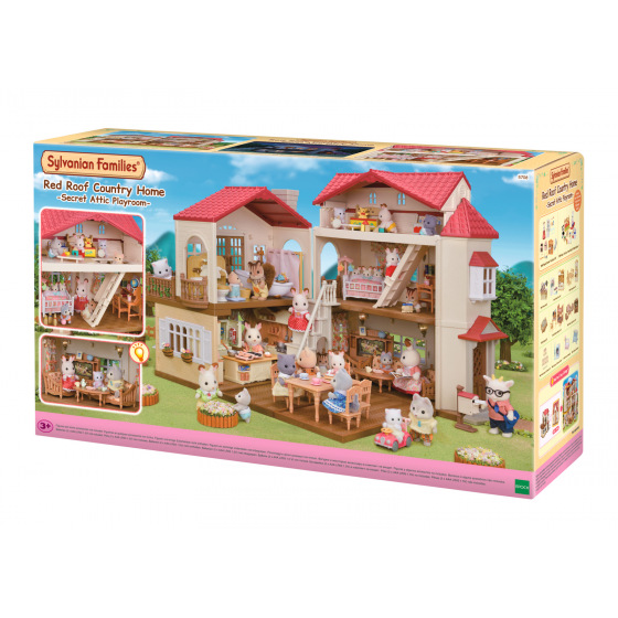 Sylvanian Families 5708 Patrový dům s červenou střechou a se světly