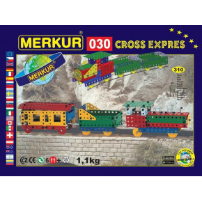 MERKUR - Stavebnice MERKUR - Zestaw konstrukcyjny Merkur 030 Cross express, 310 elementów, 10 modeli