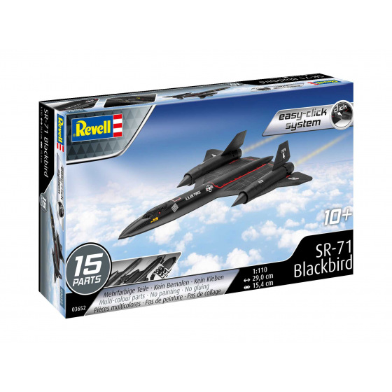 Revell EasyClick letadlo 03652 - SR-71 Blackbird (1:110)