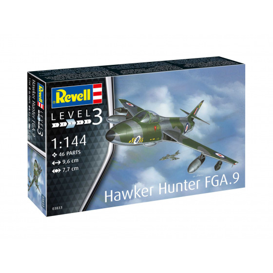 Revell Plastic ModelKit letadlo 03833 - Hawker Hunter FGA.9 (1:144)