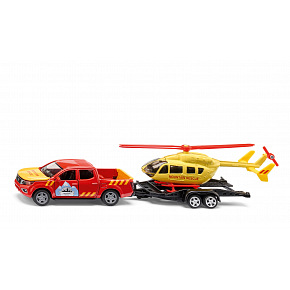 SIKU Super - Nissan Navara s vrtuľníkom SIKU Super - Nissan Navara s vrtuľníkom