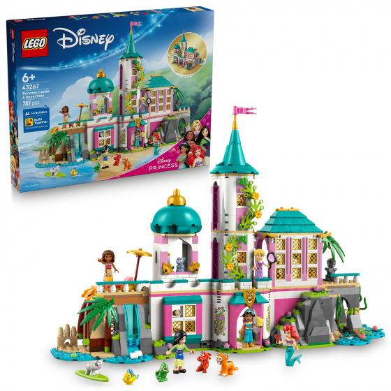 LEGO Disney 43267 Hrad princezen a královští domácí mazlíčci