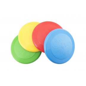 Teddies Lietajúci tanier Frisbee plast 23cm 4 farby 12m +