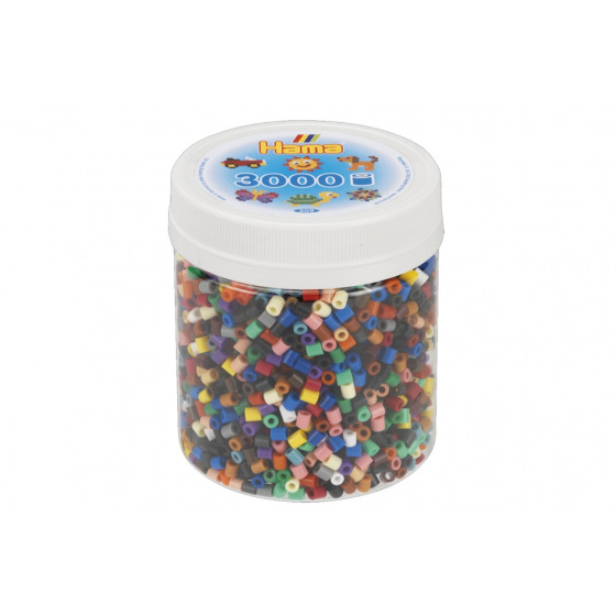 Hama Korálky zažehlovací plast 3000ks v dóze