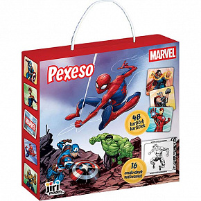 Jiri Models Pexeso v krabičce s omalovánkou Marvel
