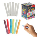 Křídy tabulové 36ks bílé + barevné 8cm v krabičce 6x9x6cm 24m+
