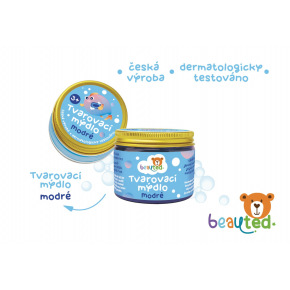 Tvarovací mýdlo modré beauted v uzavíratelné dóze