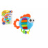 Teddies Rassel/Beißring Fisch Klavier Plastik 14x14cm mit Batterie, mit Ton, Licht auf Karte 3m+
