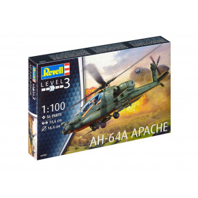 Revell Plastic ModelKit Helicopter 04985 - AH-64A Apache (1:100)