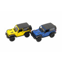Teddies Auto Kinsmart Jeep Wrangler 2018 pevná střecha 1:34 12,5cm kov 4 barvy na zpětné natažení