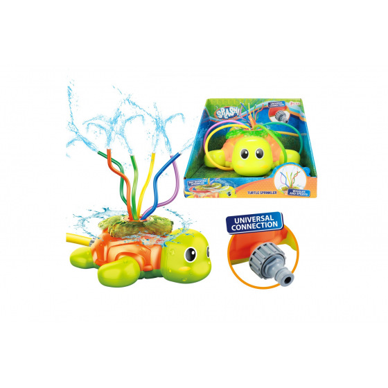 Teddies Wassersprinkler Schildkröte für den Garten aus Kunststoff 20x10cm in Schachtel 25x19x24cm