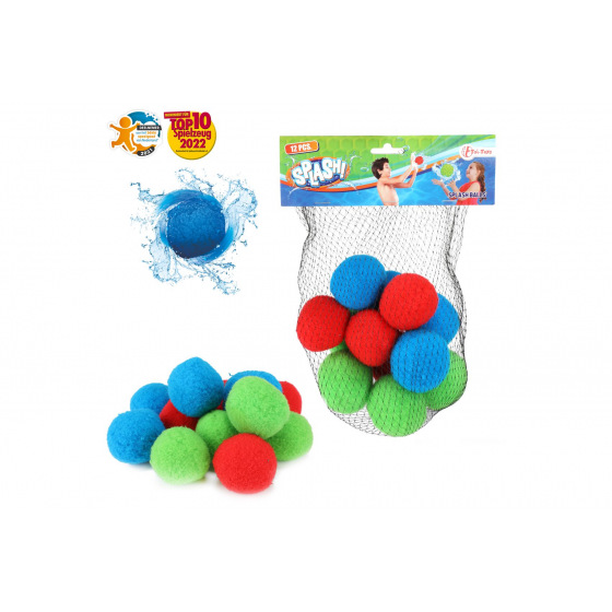 Vodní bomby 12ks látka 5cm v síťce